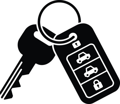 Car key and remote control for vehicle access and security.