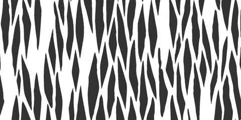 Black and white abstract organic wavy vertical stripes pattern background