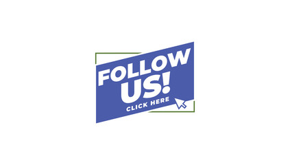 Follow Us Web Pointer Cursor Design