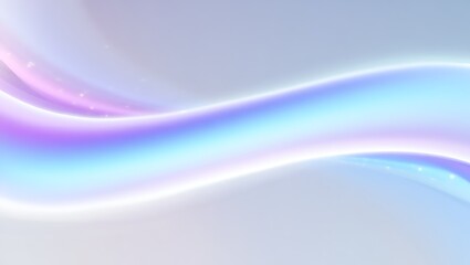 Iridescent wavy light flowing across a soft gradient background