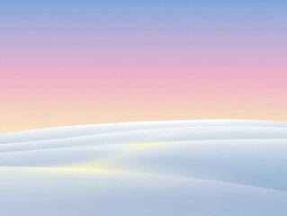Pastel horizon over gentle waves at sunrise