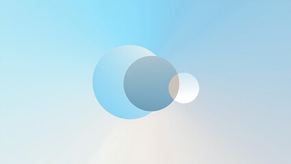 Abstract geometric shapes with soft gradient lighting