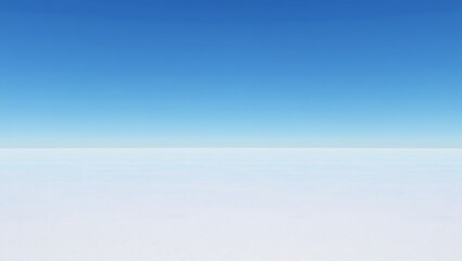 Vast expanse of clear blue sky above white clouds