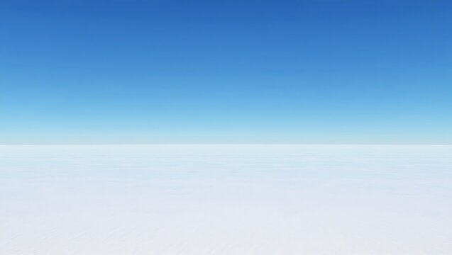 Vast expanse of clear blue sky above white clouds - Powered by Adobe