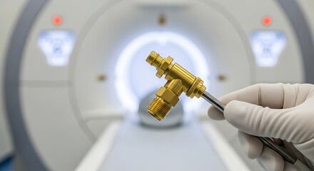 MRI Compatibility Testing of a Brass Fitting