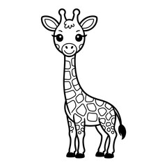 Fototapeta premium giraffe vector illustration
