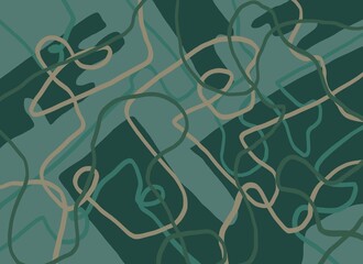 Minimal abstract image for printing. Picture for modern interiors. The picture is painted by hand on a tablet. © neurostructure