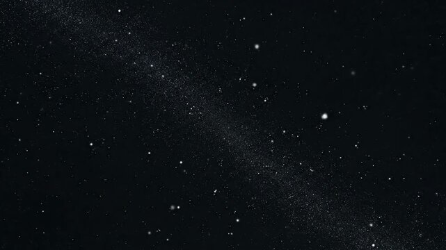 Cosmic night sky displaying celestial bodies and galaxy structures