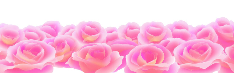 Fototapeta premium PNG Pink rose border roses illustration flower.