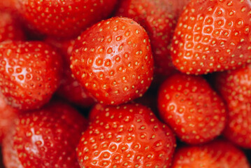 red strawberry berries, food backgroung, tasty and delicious