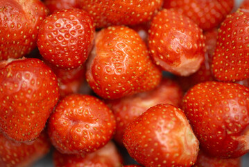 red strawberry berries, food backgroung, tasty and delicious