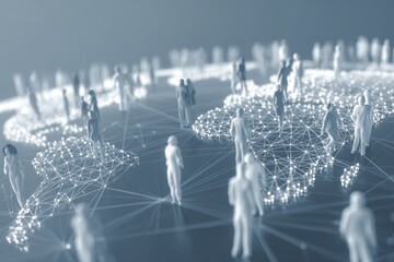 Global network connects individuals across different continents showcasing the power of technology and communication in a digitally transformed world
