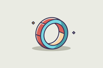 hidden ring outline icon  