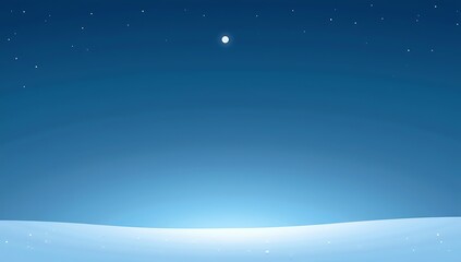 Vast starry night sky over a snowy landscape