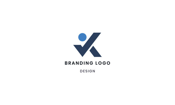 Clean Modern Business K Logo Design Concept