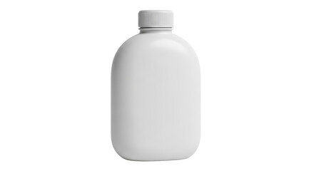 Gray plastic bottle isolated PNG on transparent background, container for liquid medicine or cosmetic product mockup