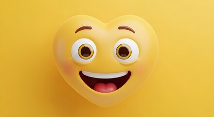 Fototapeta premium funny cartoon face