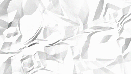 White and Gray Gradient Crumpled and Wrinkled Paper Texture. Realistic Folded, Creased, Distressed Paper. Realistic Wrinkled, Folded & Distressed Background for Vintage, Grunge, and Creative Design.
