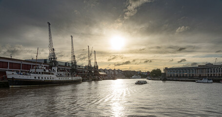 historischer Hafen in Bristol, UK