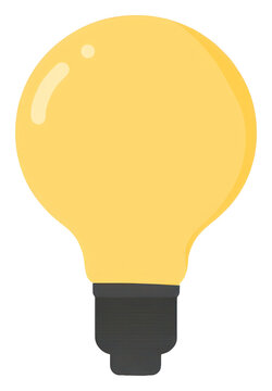 PNG Light buld illustration lightbulb simple.