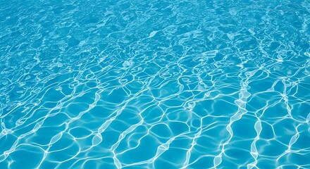 Obraz premium Bright blue water surface with sunlit ripples light