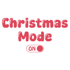 Christmas mode on typography
