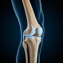 3D Medical Scan of Human Knee Joint – CT Reconstruction Anatomy ,x ray of a knee