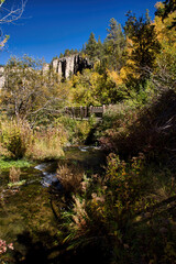 Bridge over stream in Spearfish Canyon
