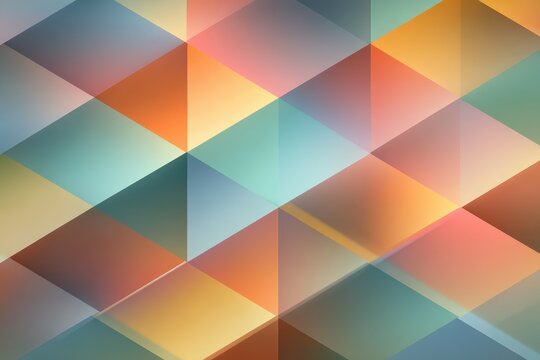 Colorful abstract geometric pattern showcasing a blend of cool tones with triangular shapes creating a visually striking background