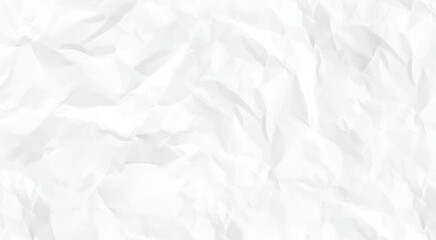 Paper texture Crumpled White. close up white crumpled paper background. Top view.