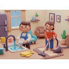 3D Shared Household Duties