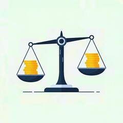 Equal Pay Balance Scale Vector