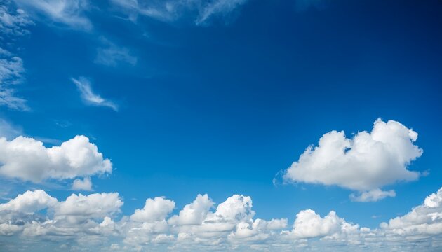 The Clear Blue Sky With Some Clouds A Natural Background For Images