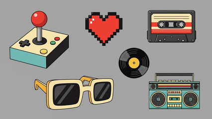 Retro 80s and 90s Nostalgia Collection.