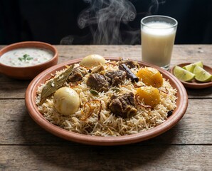 healthy breakfast with muesli and milk
