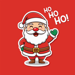 Mr Santa Smiling Happy Ho Ho Ho