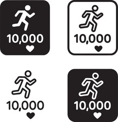 Fitness tracker stats icon, exercise and activity stats, fitness monitoring app, workout data tracker, activity analysis, wellness progress tracker, isolated black vector, minimal thin stroke