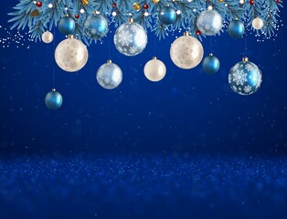 blue christmas background
