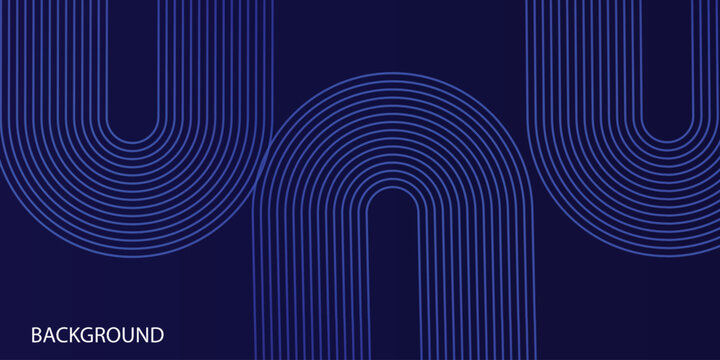 Abstract Bluet background. Geometric round lines pattern. Modern shiny blue gradient lines. Futuristic technology graphic design. vibrant gradient background vector.Digital modern wallpaper design