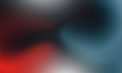 Black navy red coral teal cyan blue white retro abstract background. Color gradient ombre blend. Soft blur light flash. Vintage glow. Noise grain mesh. © TareqHossain