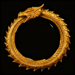 gold medal on a black background