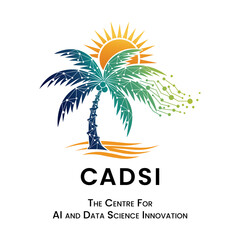 A vibrant, modern logo featuring a stylized palm tree set against a rising sun. The sun is a warm gradient of orange and yellow with sharp rays extending outward, symbolizing energy and growth. 