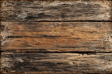 Naklejka premium Rustic wooden planks showing natural grain texture and weathered imperfections