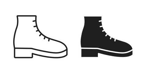 brisk boots icon line illustration background. icon concept vector