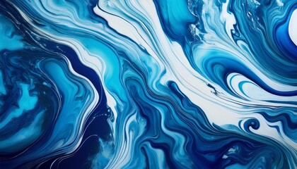 Fototapeta premium Abstract Background Of Sea Liquid Marble