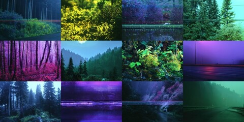 Vintage 1980s and 1990s Abstract Grunge Design Elements Collection