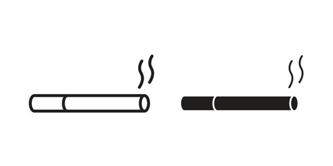 Cigarette icon line illustration background. icon concept vector