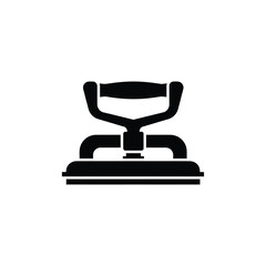 Black suction cup with handle on white background vector