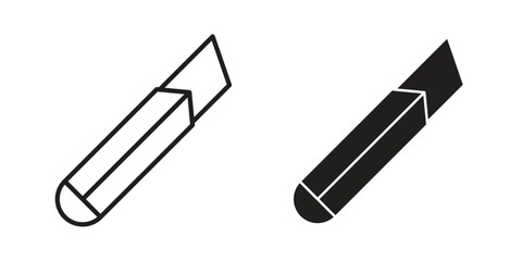 Cutter icon line illustration background. icon concept vector