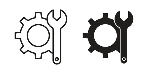 Customized icon line illustration background. icon concept vector